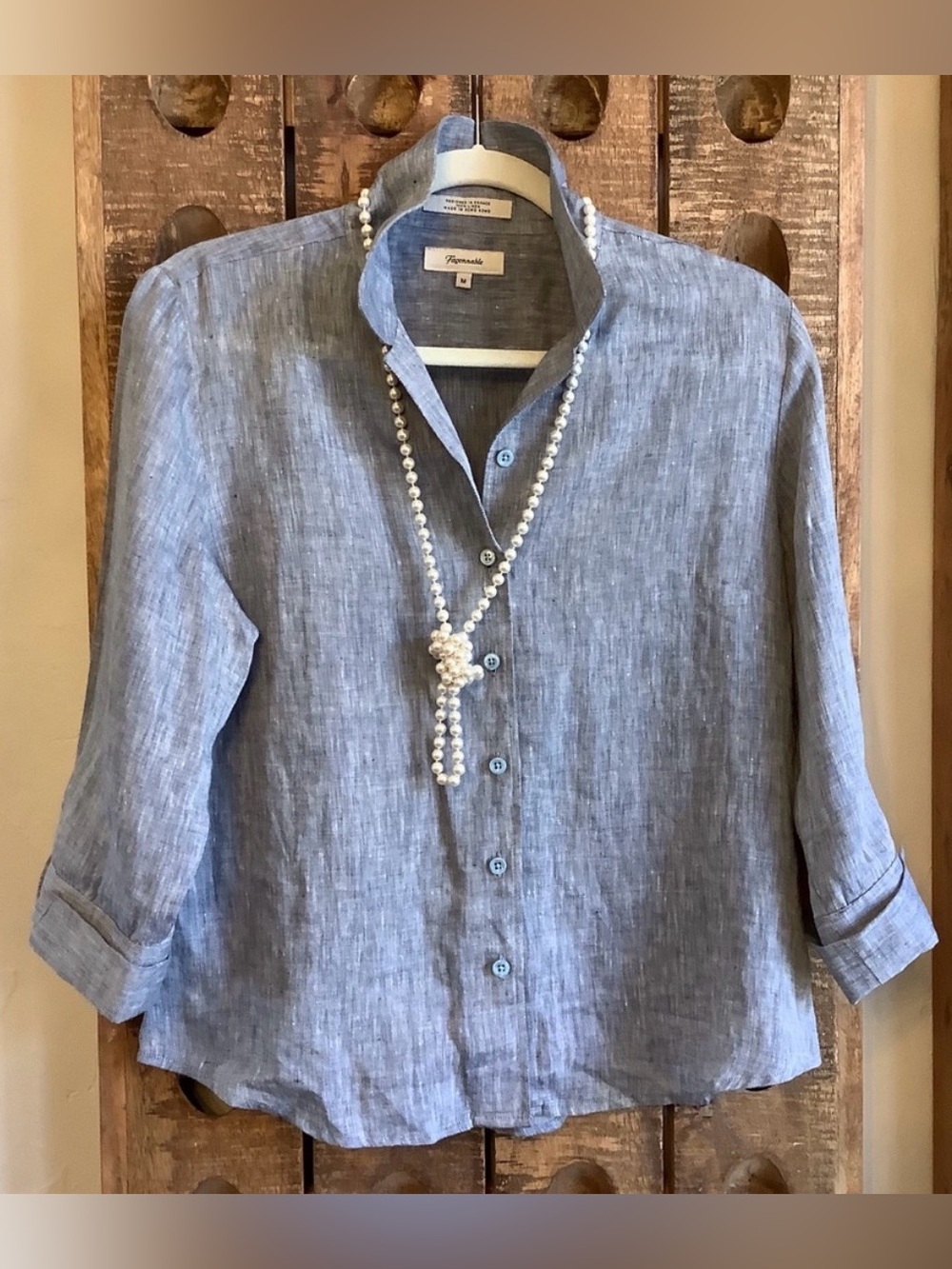 Faconnable Linen Top